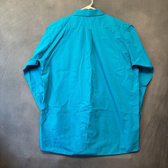 Alexander Julian Colours 2XLT Shirt Button Down Blue Single Needle Tailoring - Picture 6 of 7